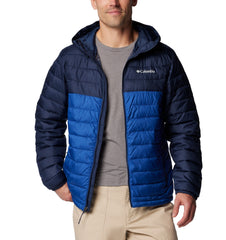 Columbia Outerwear S / Mountain Blue/Collegiate Navy Columbia - Men's Powder Lite™ II Hooded Jacket