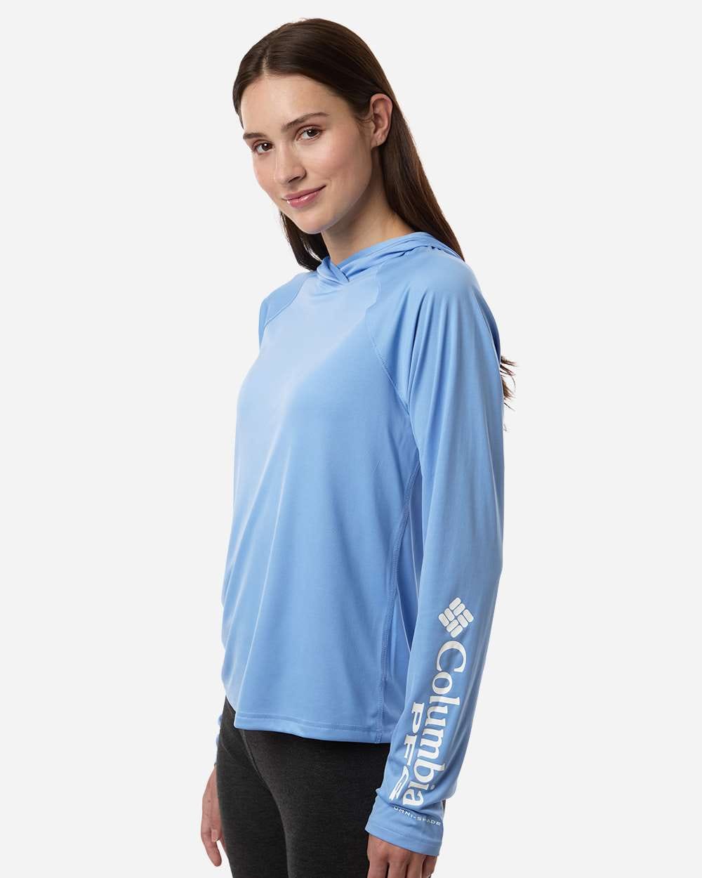 Columbia T-Shirts Columbia - Womens PFG Tidal Tee™ Hooded Long Sleeve (Sleeve Logo)