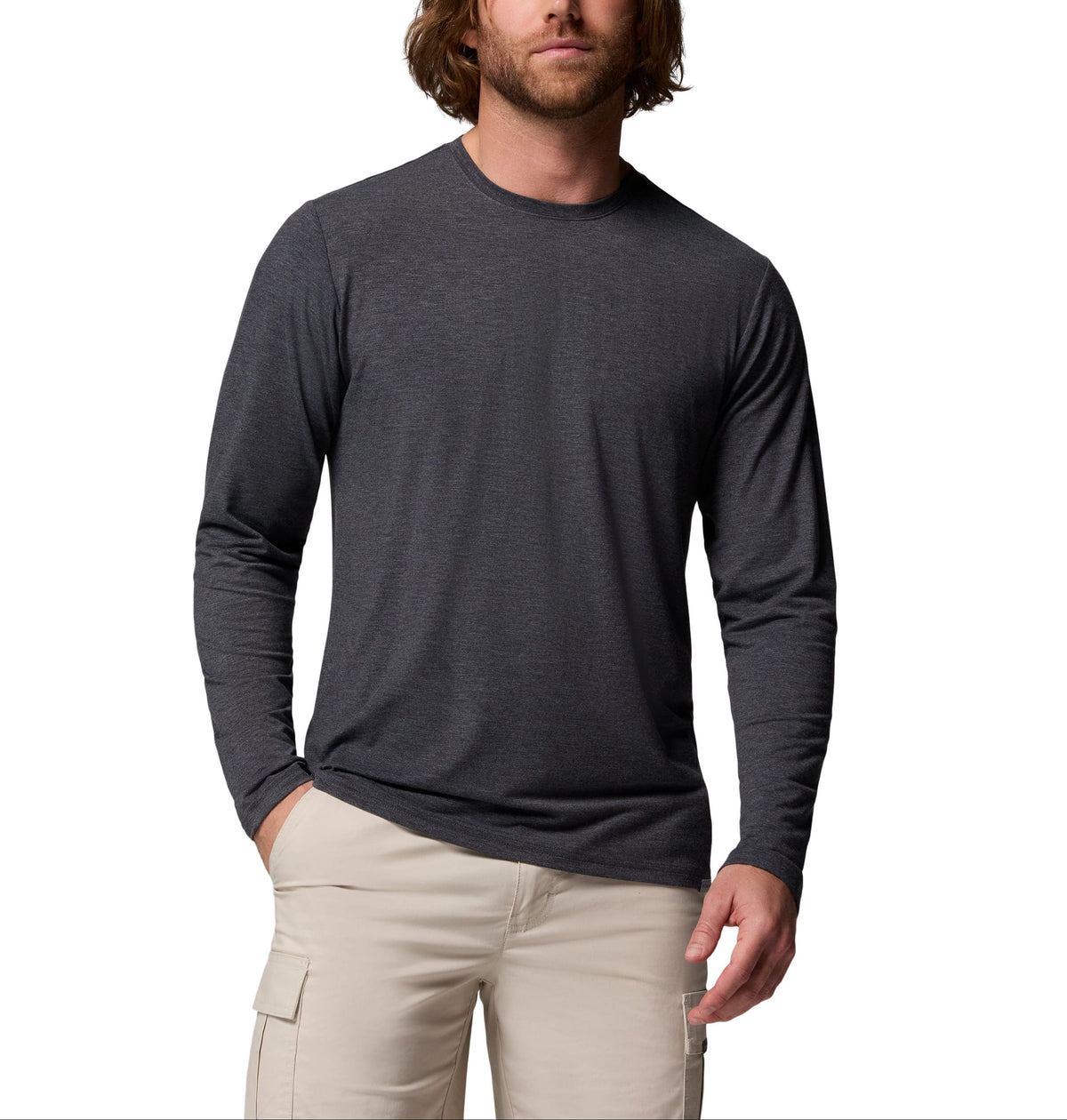 Columbia T-Shirts S / Shark Heather Columbia - Men's CSC Soft Stretch Long Sleeve T-Shirt