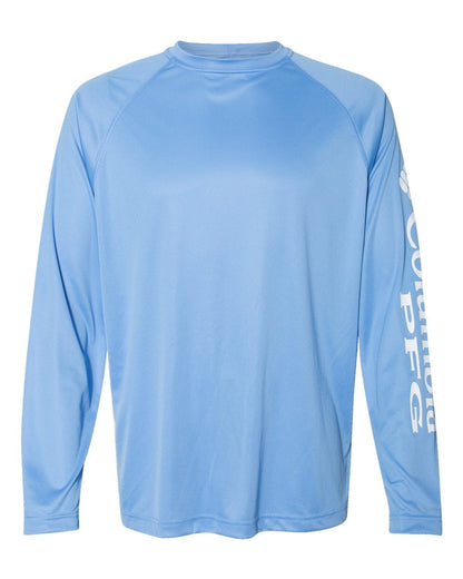 Columbia T-Shirts S / White Cap/White Columbia - Men's PFG Terminal Tackle™ Long Sleeve Shirt (Sleeve Logo)