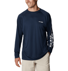 Columbia T-shirts XS / Collegiate Navy/Sunset Red Columbia - Men's PFG Terminal Tackle™ Long Sleeve Shirt