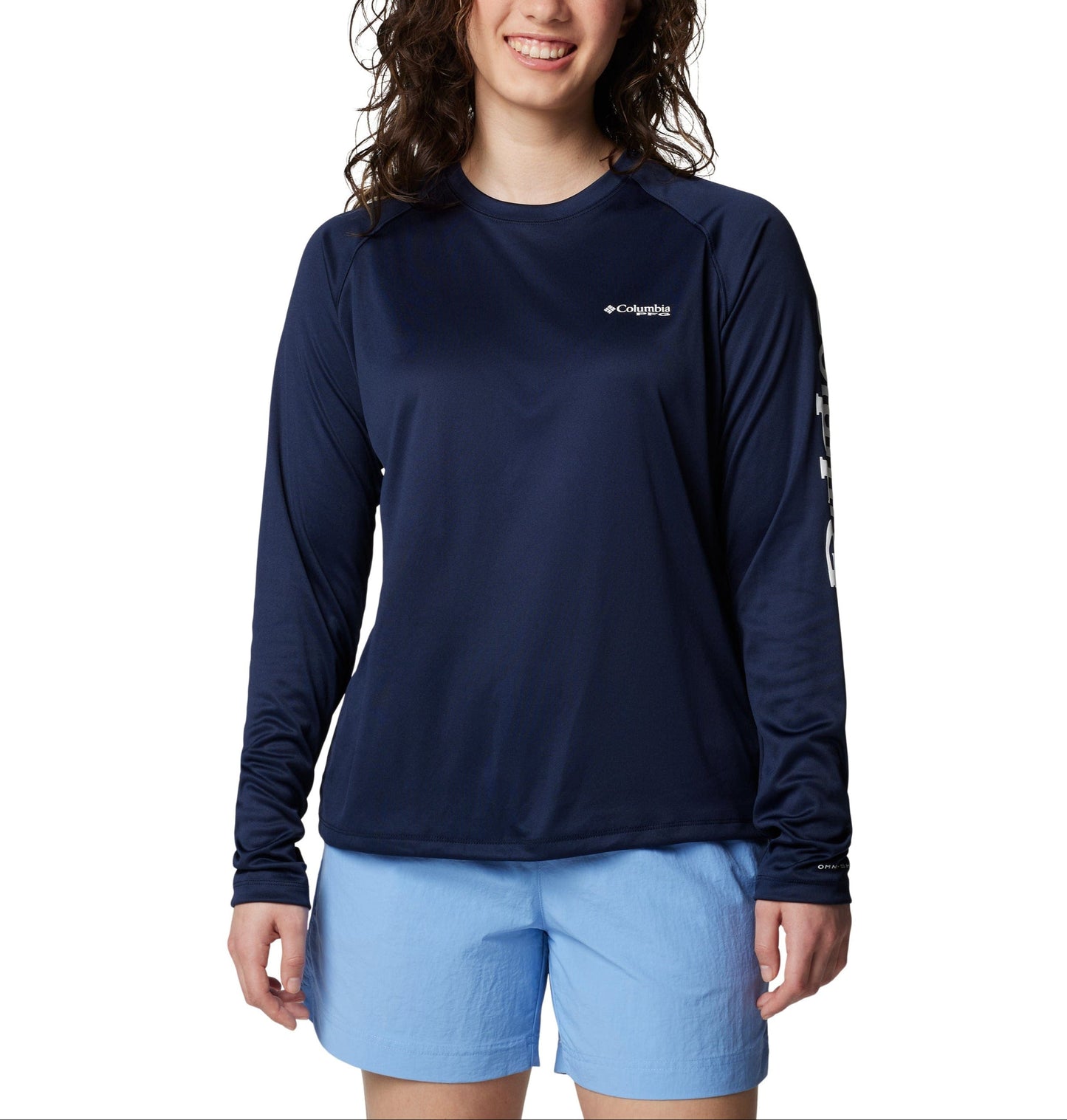Columbia T-Shirts XS / Collegiate Navy/White Columbia - Women’s PFG Tidal Tee™ II Long Sleeve Shirt