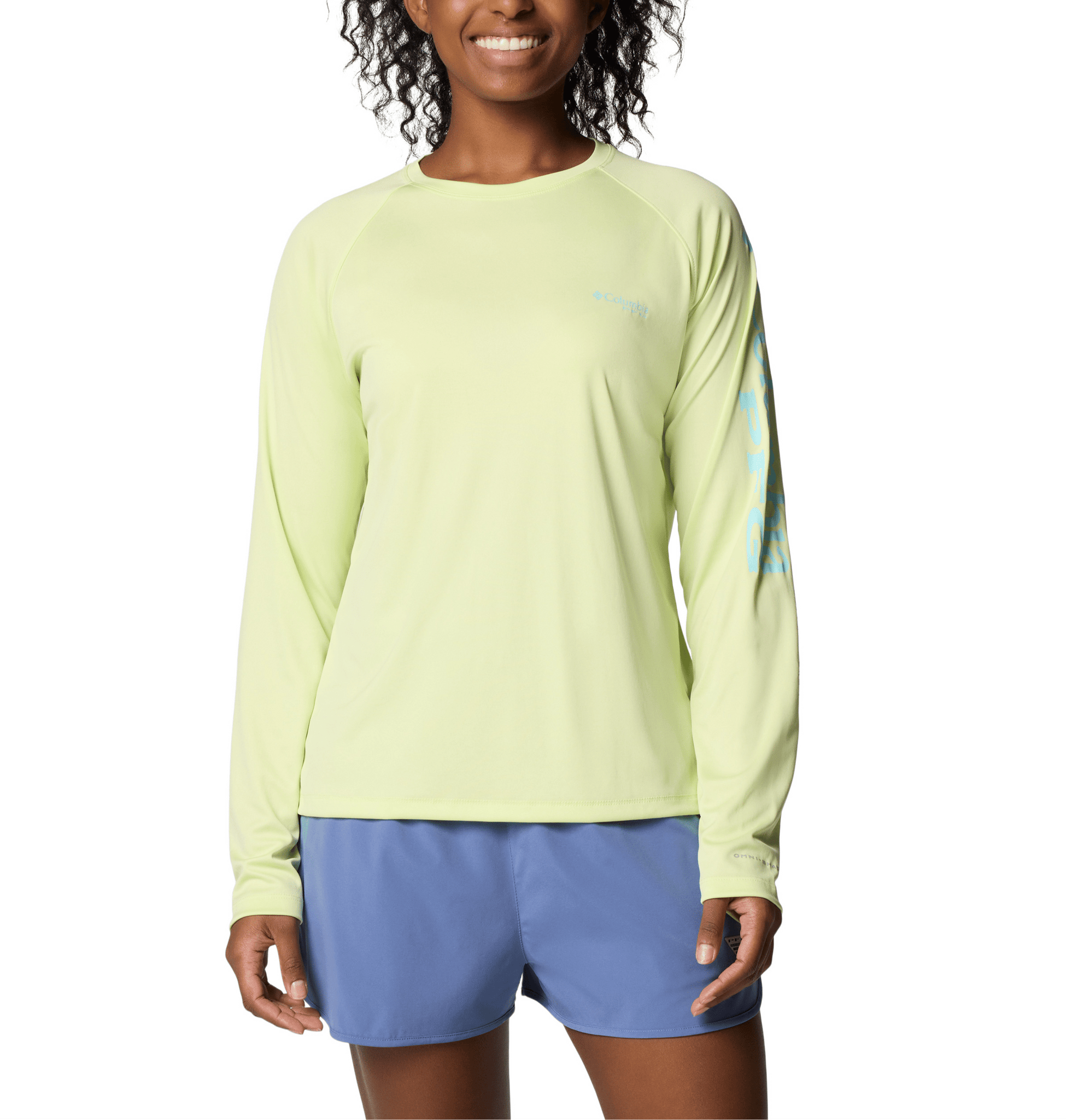 Columbia T-Shirts XS / Spring Yellow/Gulf Stream Columbia - Women’s PFG Tidal Tee™ II Long Sleeve Shirt