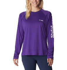 Columbia T-shirts XS / Vivid Purple/White Columbia - Women’s PFG Tidal Tee™ II Long Sleeve Shirt