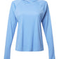 Columbia T-Shirts XS / White Cap Blue/White Columbia - Womens PFG Tidal Tee™ Hooded Long Sleeve (Sleeve Logo)