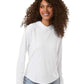 Columbia T-Shirts XS / White/Nightshade Columbia - Womens PFG Tidal Tee™ Hooded Long Sleeve (Sleeve Logo)