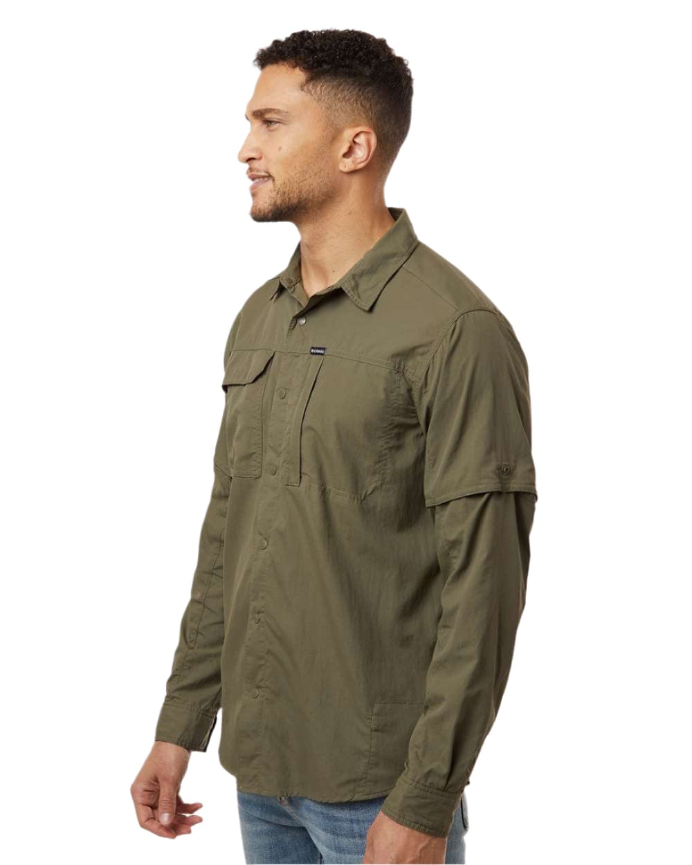 columbia men's dress shirts Columbia Men's Harbor Peak Short Sleeve Shirt L Twilight