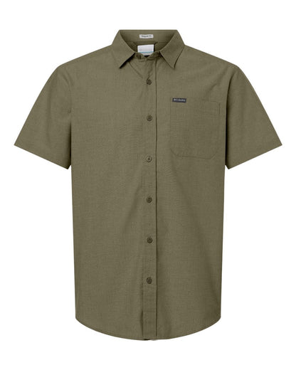 Columbia Woven Shirts S / Stone Green Columbia - Men's Rapid Rivers™ Novelty Short Sleeve Shirt