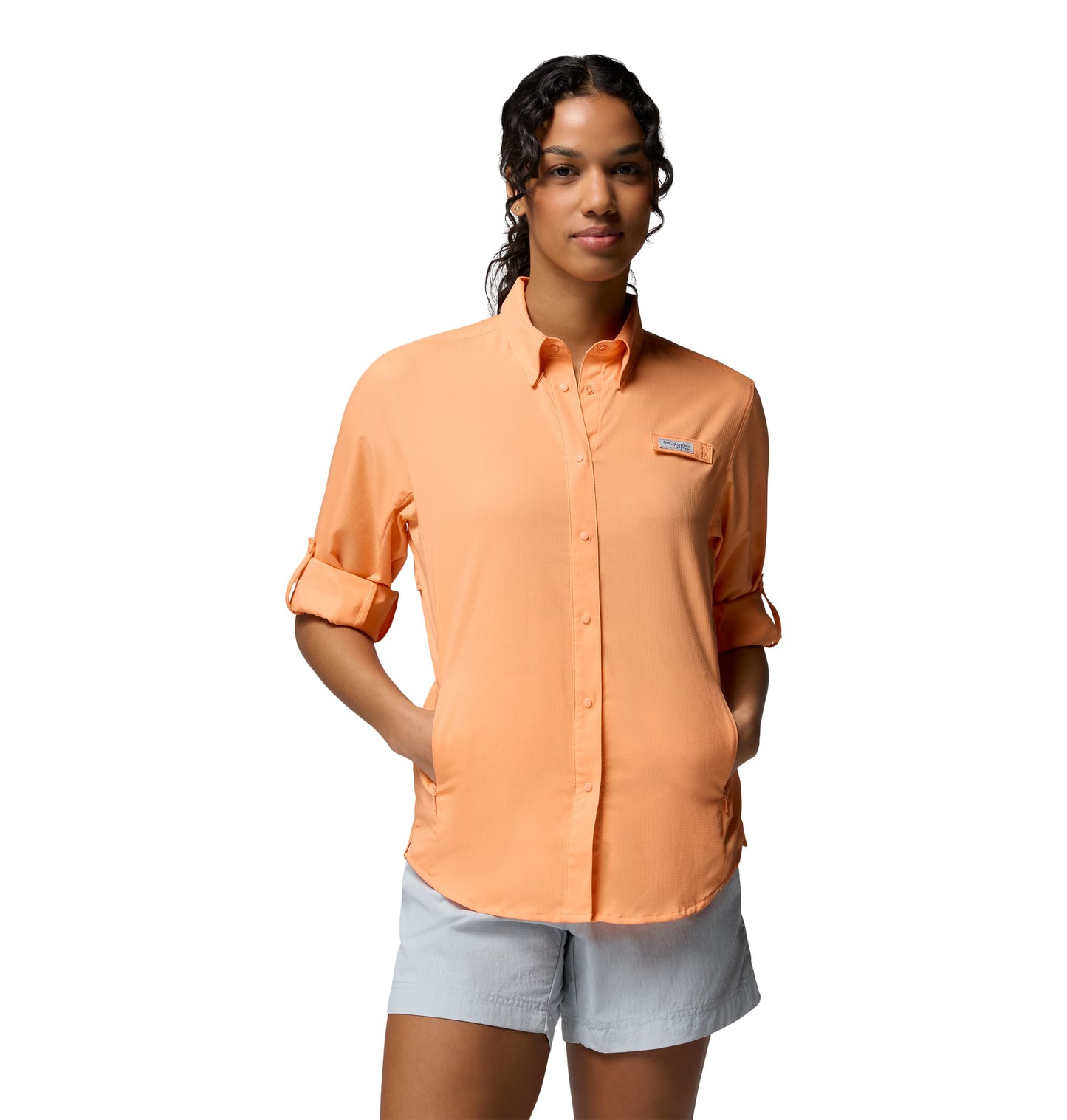 Columbia Woven Shirts XS / Bright Nectar Columbia - Women's PFG Tamiami™ Long Sleeve Shirt