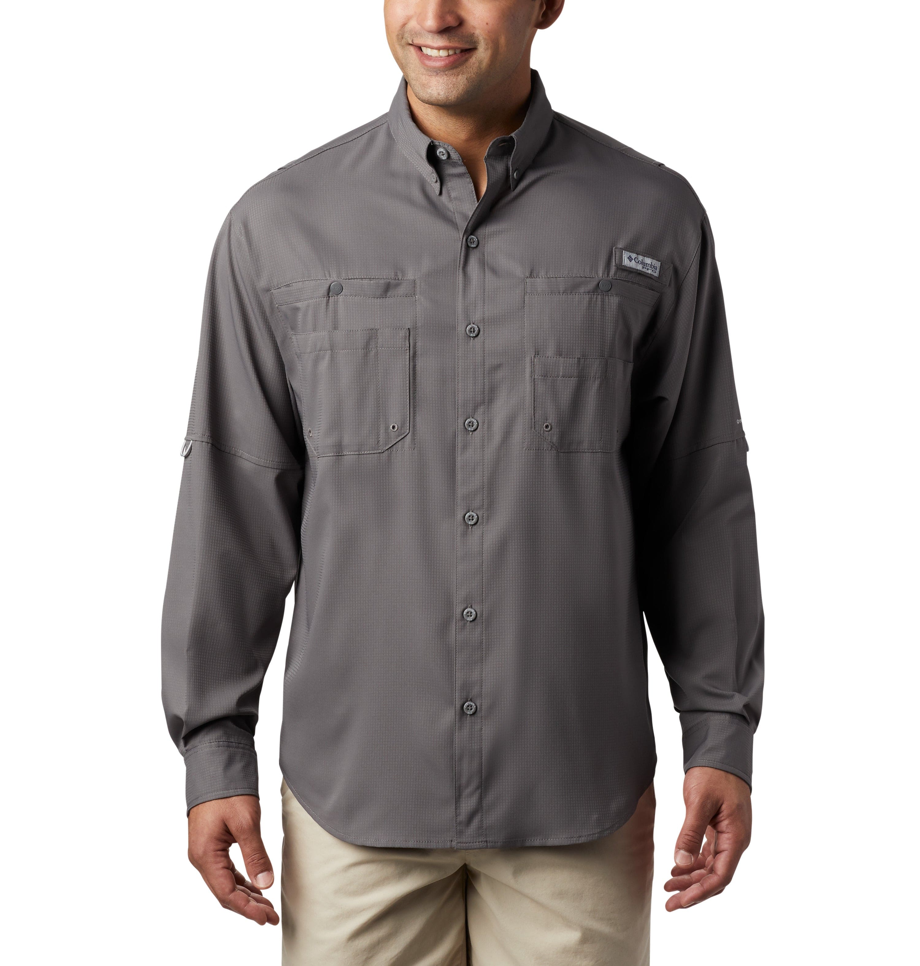 Columbia PFG Bahama™ II Long Sleeve Shirt: Grey