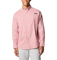 Columbia Woven Shirts XS / Dusty Crimson Gradient Check Columbia - Men's PFG Super Tamiami™ Long Sleeve Shirt