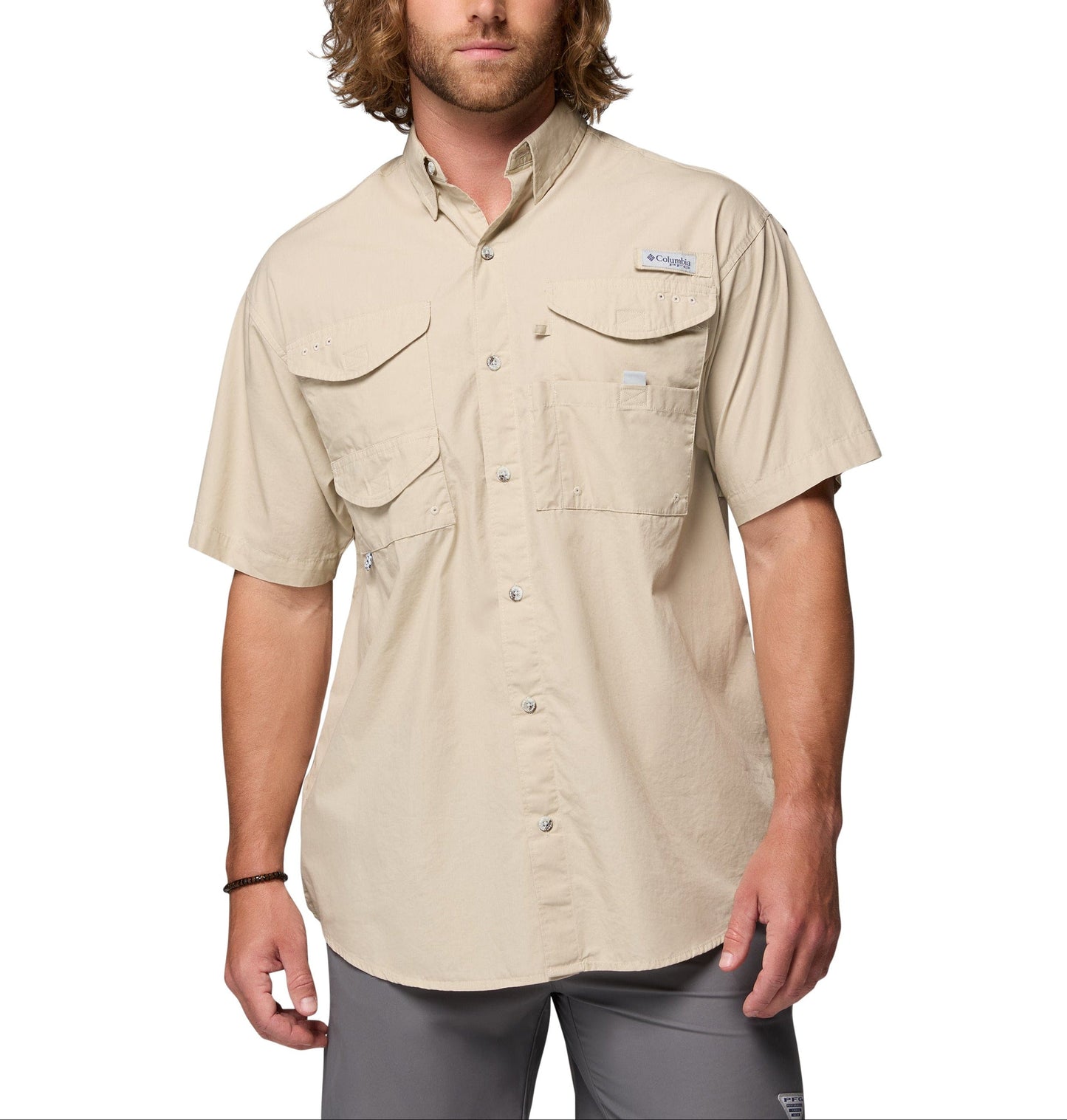 Columbia Woven Shirts XS / Fossil Columbia - Men's PFG Bonehead™ Short Sleeve Shirt