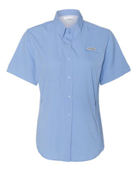 Columbia Woven Shirts XS / White Cap Blue Columbia - Women's PFG Tamiami™ Short Sleeve Shirt
