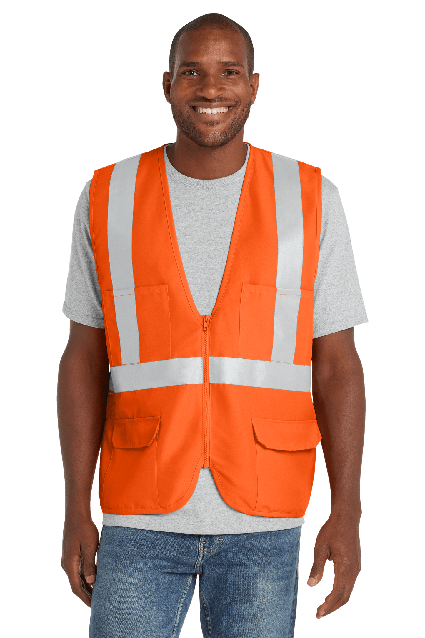 CornerStone Workwear Only CornerStone - Men's ANSI 107 Class 2 Mesh Back Safety Vest