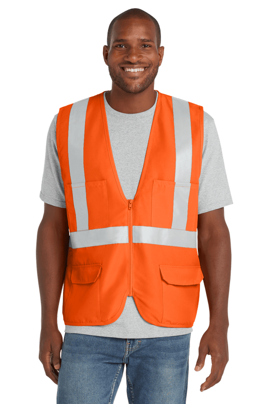CornerStone Workwear Only CornerStone - Men's ANSI 107 Class 2 Mesh Back Safety Vest