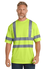 CornerStone Workwear Only CornerStone - Men's ANSI 107 Class 3 Snag-Resistant Reflective T-Shirt