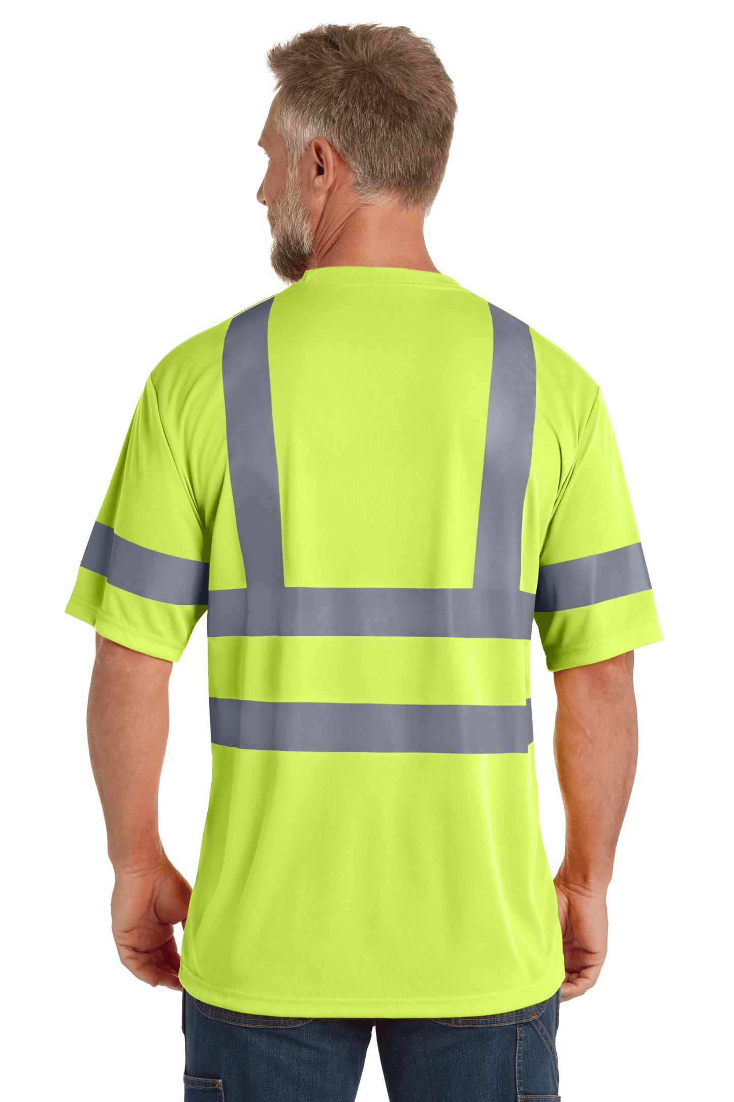 CornerStone Workwear Only CornerStone - Men's ANSI 107 Class 3 Snag-Resistant Reflective T-Shirt