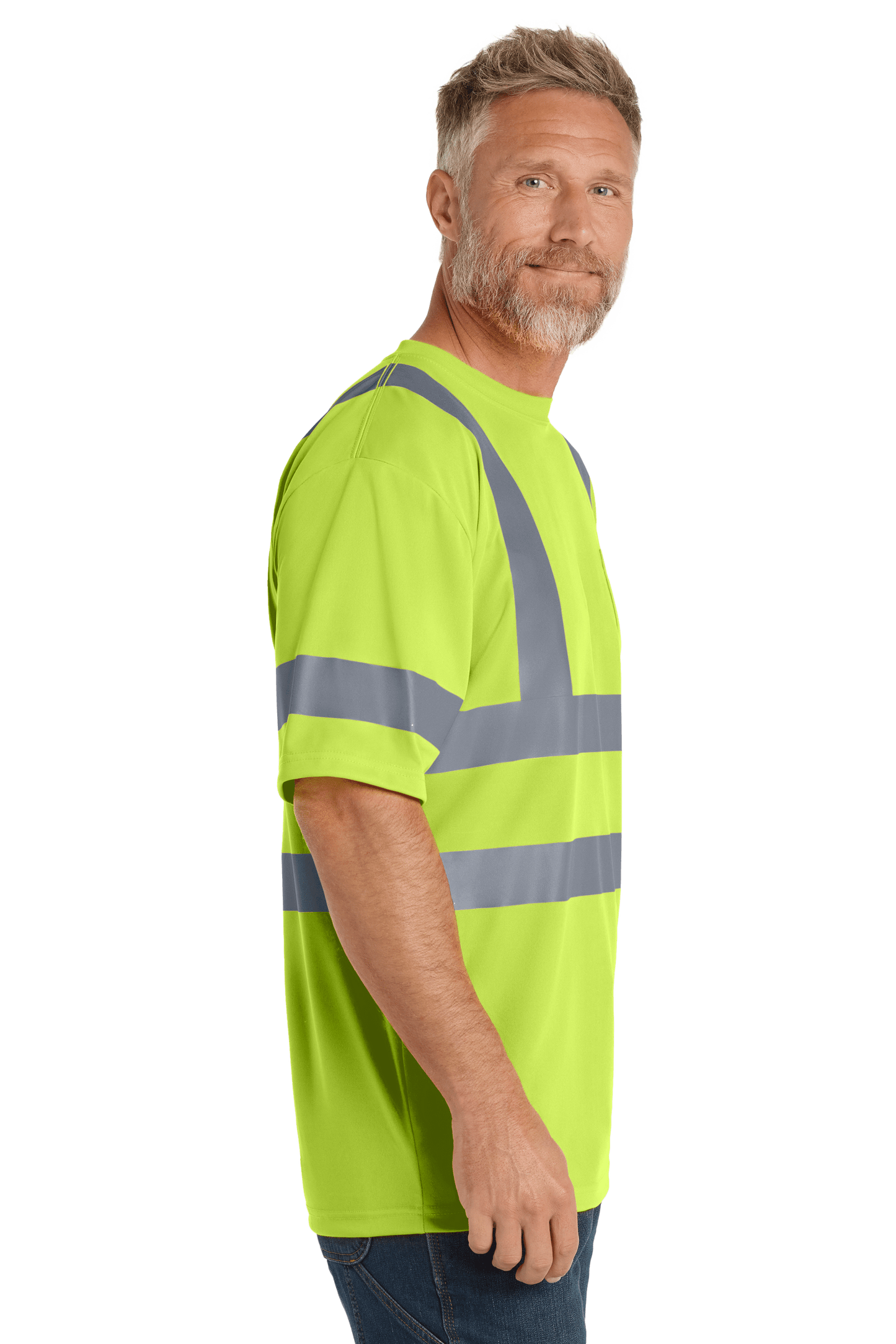 CornerStone Workwear Only CornerStone - Men's ANSI 107 Class 3 Snag-Resistant Reflective T-Shirt