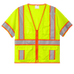 CornerStone Workwear Only CornerStone - Men's ANSI 107 Class 3 Surveyor Mesh Zippered Two-Tone Short Sleeve Vest