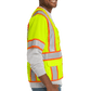 CornerStone Workwear Only CornerStone - Men's ANSI 107 Class 3 Surveyor Mesh Zippered Two-Tone Short Sleeve Vest