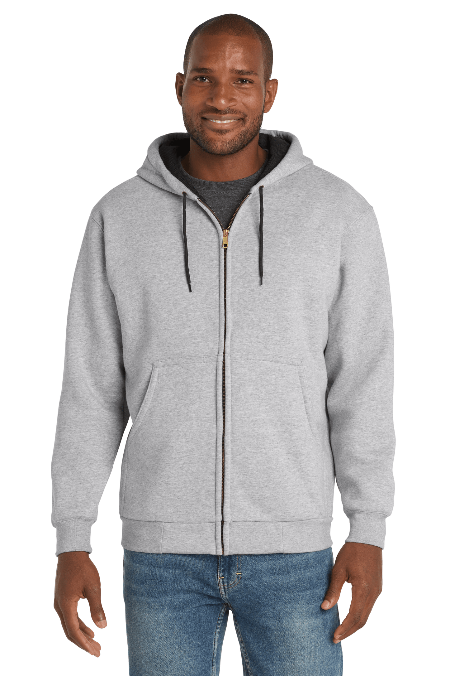 CornerStone Workwear Only CornerStone - Men's Heavyweight Full-Zip Hooded Sweatshirt w/ Thermal Lining