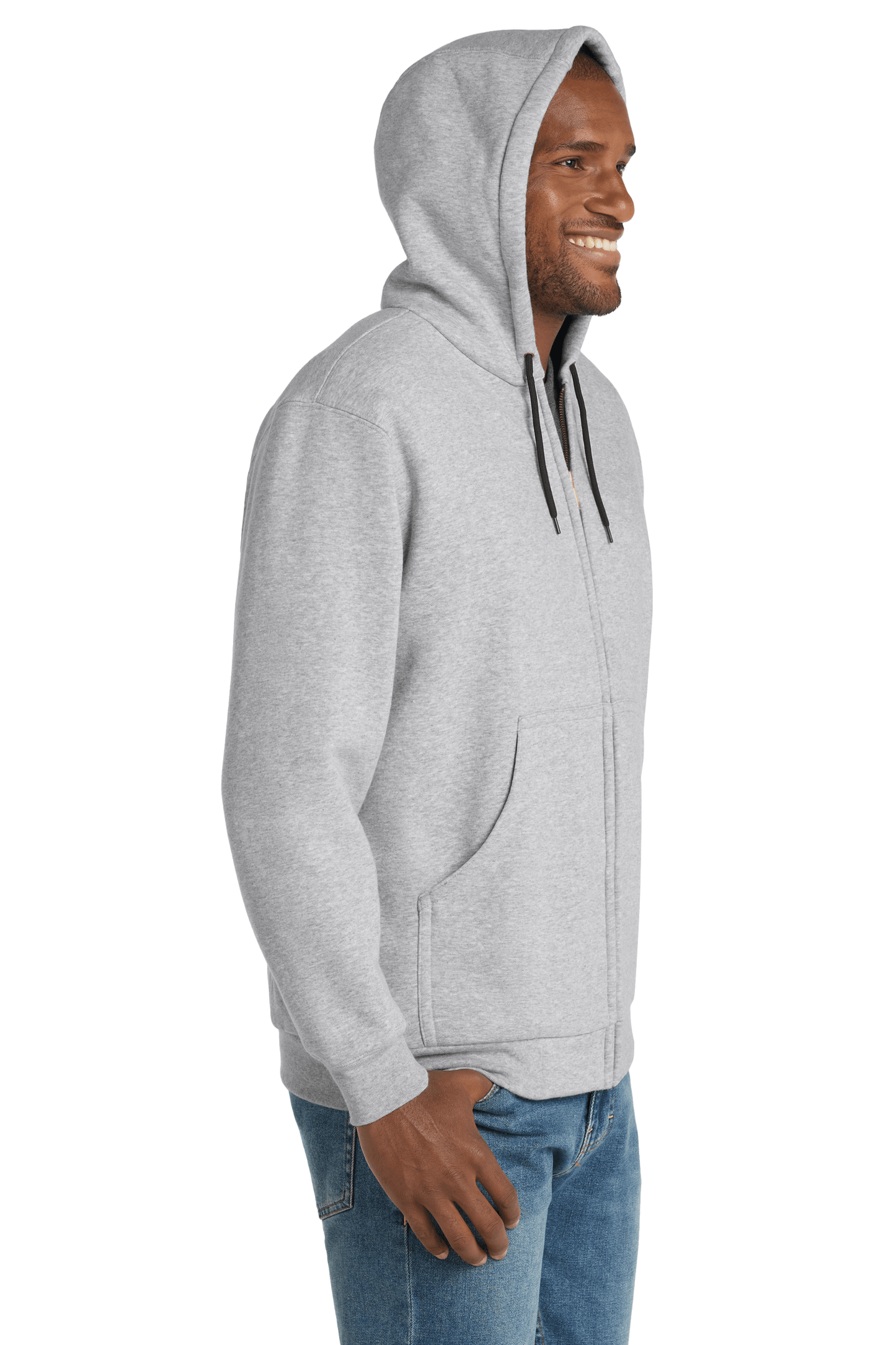 CornerStone Workwear Only CornerStone - Men's Heavyweight Full-Zip Hooded Sweatshirt w/ Thermal Lining