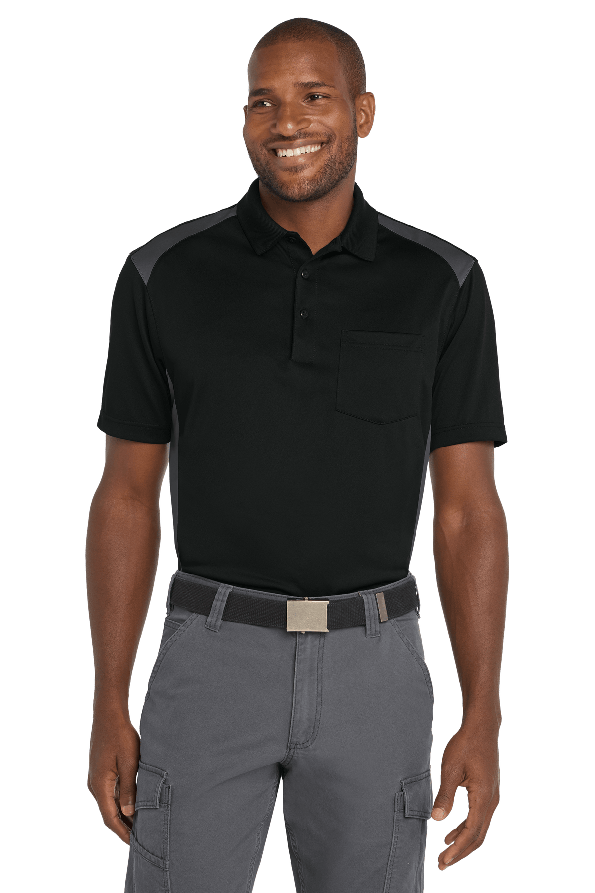 CornerStone - Men's Select Snag-Proof Two Way Colorblock Pocket CornerStone - Men's Select Snag-Proof Two Way Colorblock Pocket