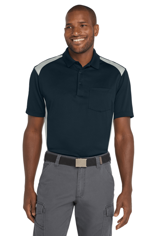 CornerStone Workwear Only CornerStone - Men's Select Snag-Proof Two Way Colorblock Pocket Polo