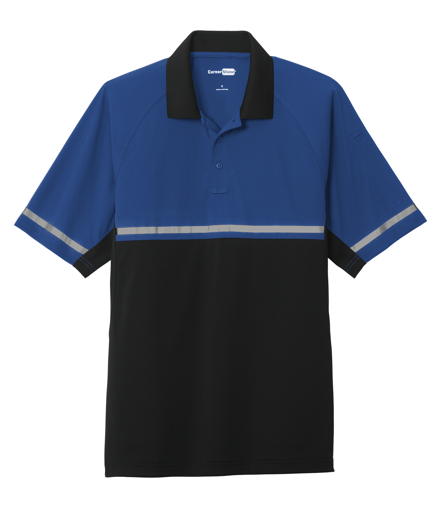 CornerStone Workwear Only Royal/Black / XS CornerStone - Men's Select Lightweight Snag-Proof Enhanced Visibility Polo