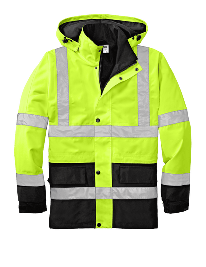 CornerStone Workwear Only S / Safety Yellow/Black CornerStone - Men's ANSI 107 Class 3 Waterproof Parka