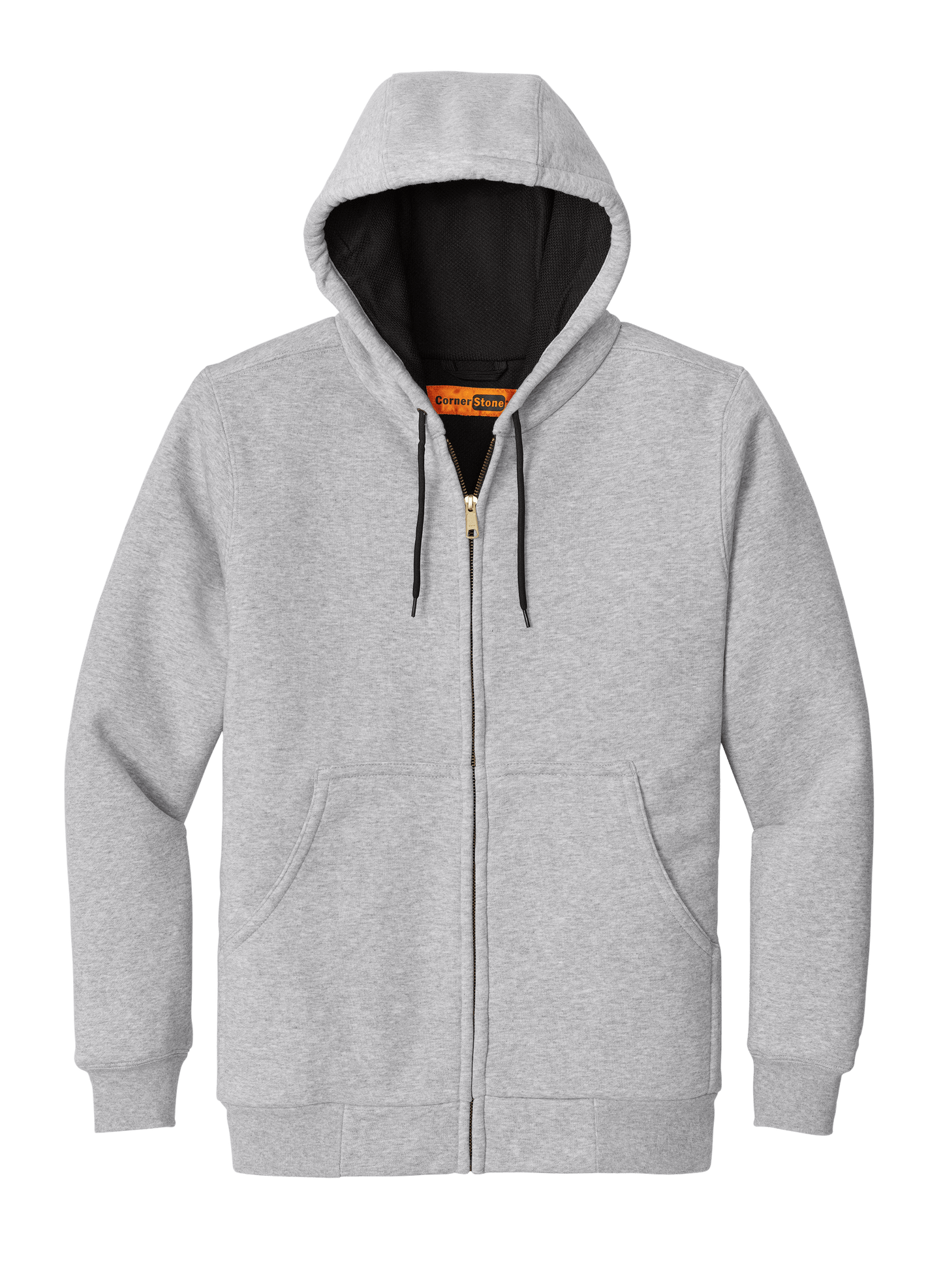 CornerStone Workwear Only XS / Athletic Heather CornerStone - Men's Heavyweight Full-Zip Hooded Sweatshirt w/ Thermal Lining
