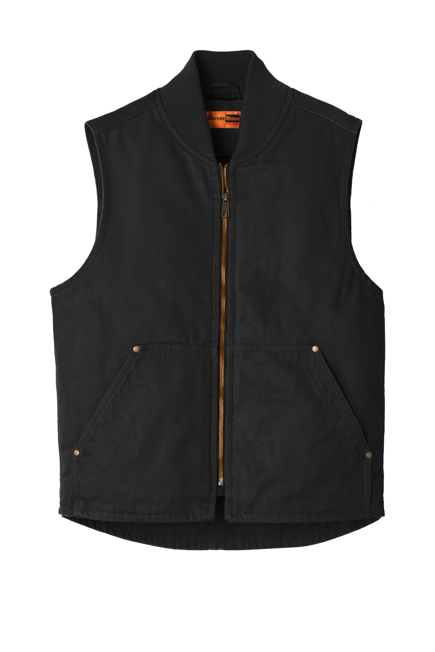 CornerStone Workwear Only XS / Black CornerStone - Men's Washed Duck Cloth Vest