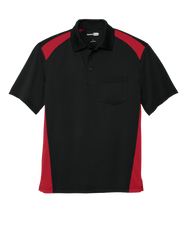 CornerStone Workwear Only XS / Black/Red CornerStone - Men's Select Snag-Proof Two Way Colorblock Pocket Polo