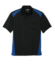 CornerStone Workwear Only XS / Black/Royal CornerStone - Men's Select Snag-Proof Two Way Colorblock Pocket Polo