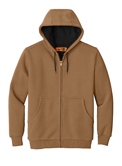 CornerStone Workwear Only XS / Duck Brown CornerStone - Men's Heavyweight Full-Zip Hooded Sweatshirt w/ Thermal Lining