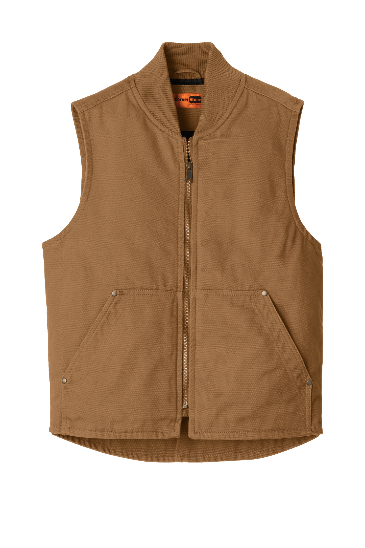 CornerStone Workwear Only XS / Duck Brown CornerStone - Men's Washed Duck Cloth Vest
