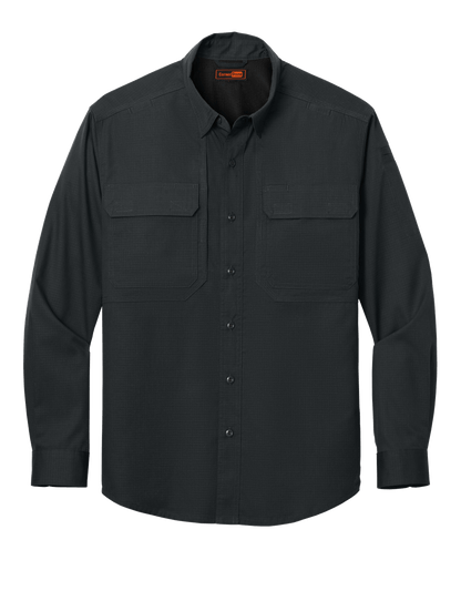 CornerStone Workwear Only XS / Echo Steel CornerStone - Men's Long Sleeve Select Tactical Shirt