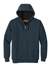 CornerStone Workwear Only XS / Navy CornerStone - Men's Heavyweight Full-Zip Hooded Sweatshirt w/ Thermal Lining