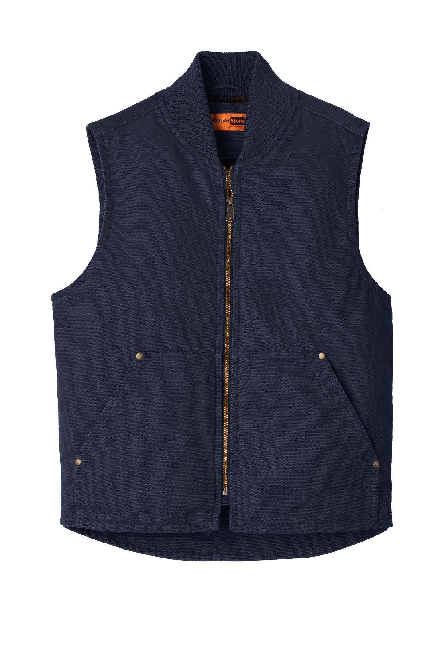 CornerStone Workwear Only XS / Navy CornerStone - Men's Washed Duck Cloth Vest