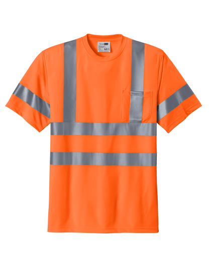 CornerStone Workwear Only XS / Safety Orange CornerStone - Men's ANSI 107 Class 3 Snag-Resistant Reflective T-Shirt