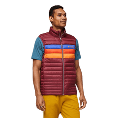 Cotopaxi Outerwear L / Burgundy Stripes Cotopaxi - Men's Fuego Down Vest