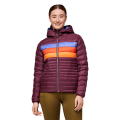 Cotopaxi Outerwear XS / Wine Stripes Cotopaxi - Women's Fuego Down Hooded Jacket