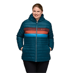 Cotopaxi Outerwear XXS / Abyss Stripes Cotopaxi - Women's Fuego Down Hooded Jacket