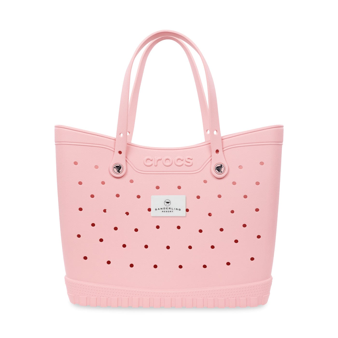 Crocs Bags One Size / Powder Pink/White Crocs - Large Medium Tote