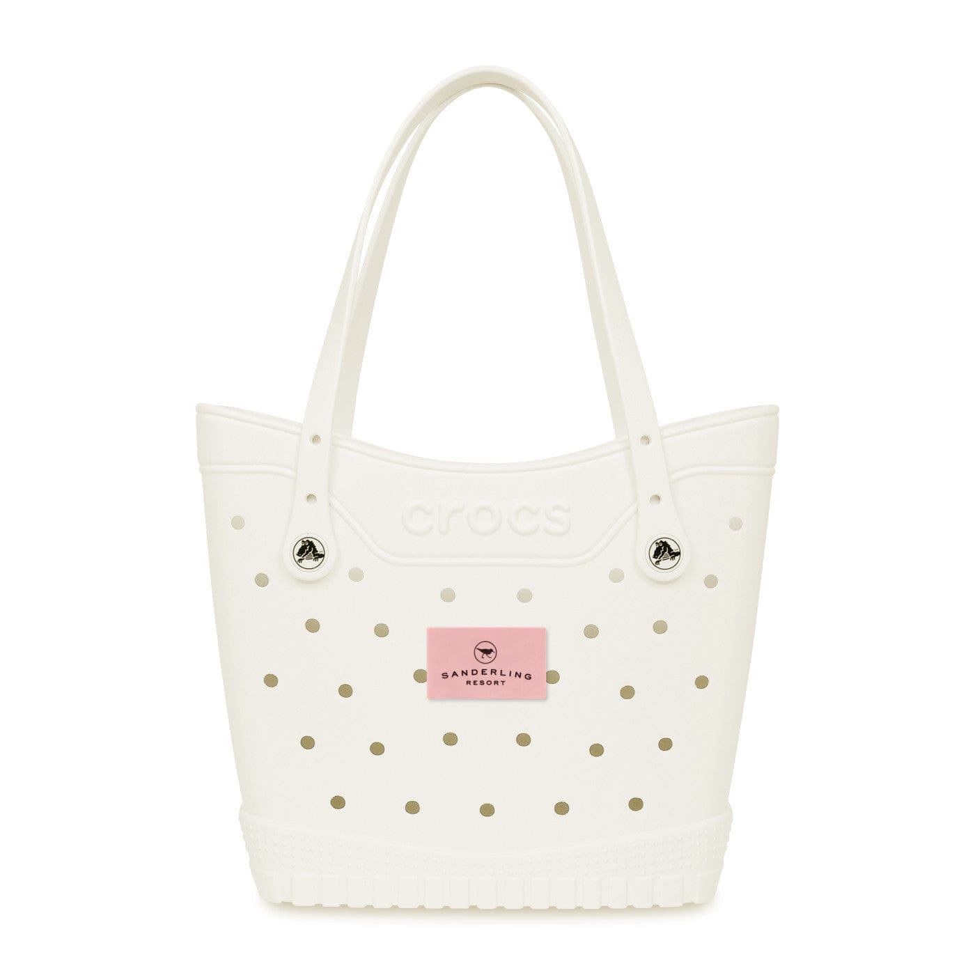 Crocs Bags One Size / White/Powder Pink Crocs - Classic Medium Tote