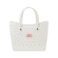 Crocs Bags One Size / White/Powder Pink Crocs - Large Medium Tote