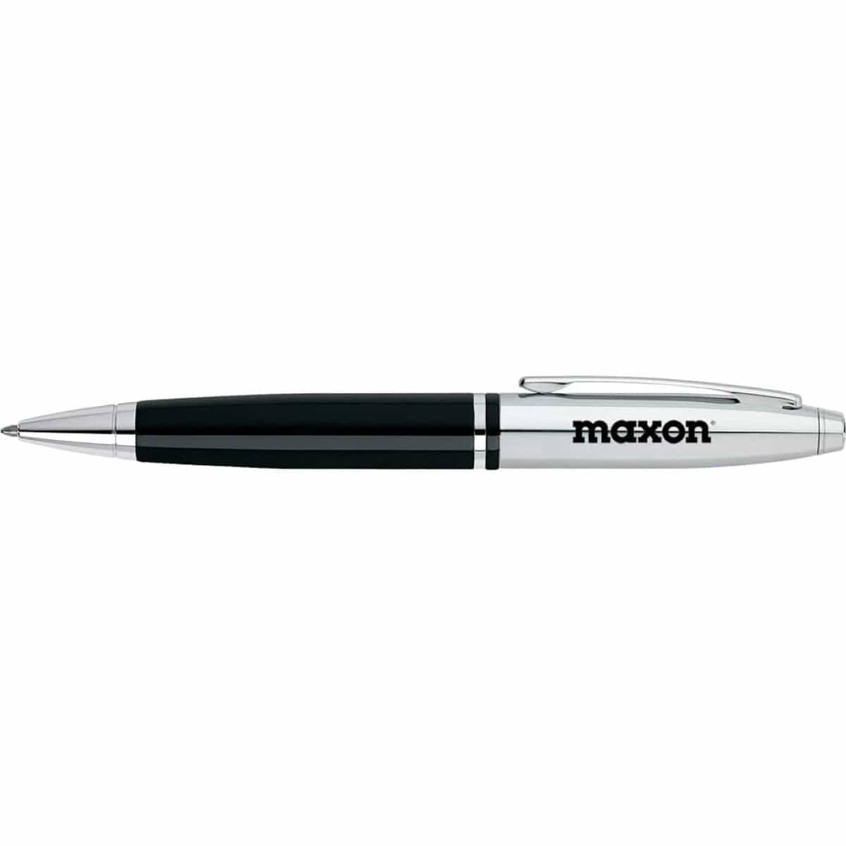 Cross Writing Instruments One Size / Black Cross - Calais Chrome & Black Lacquer Ballpoint Pen