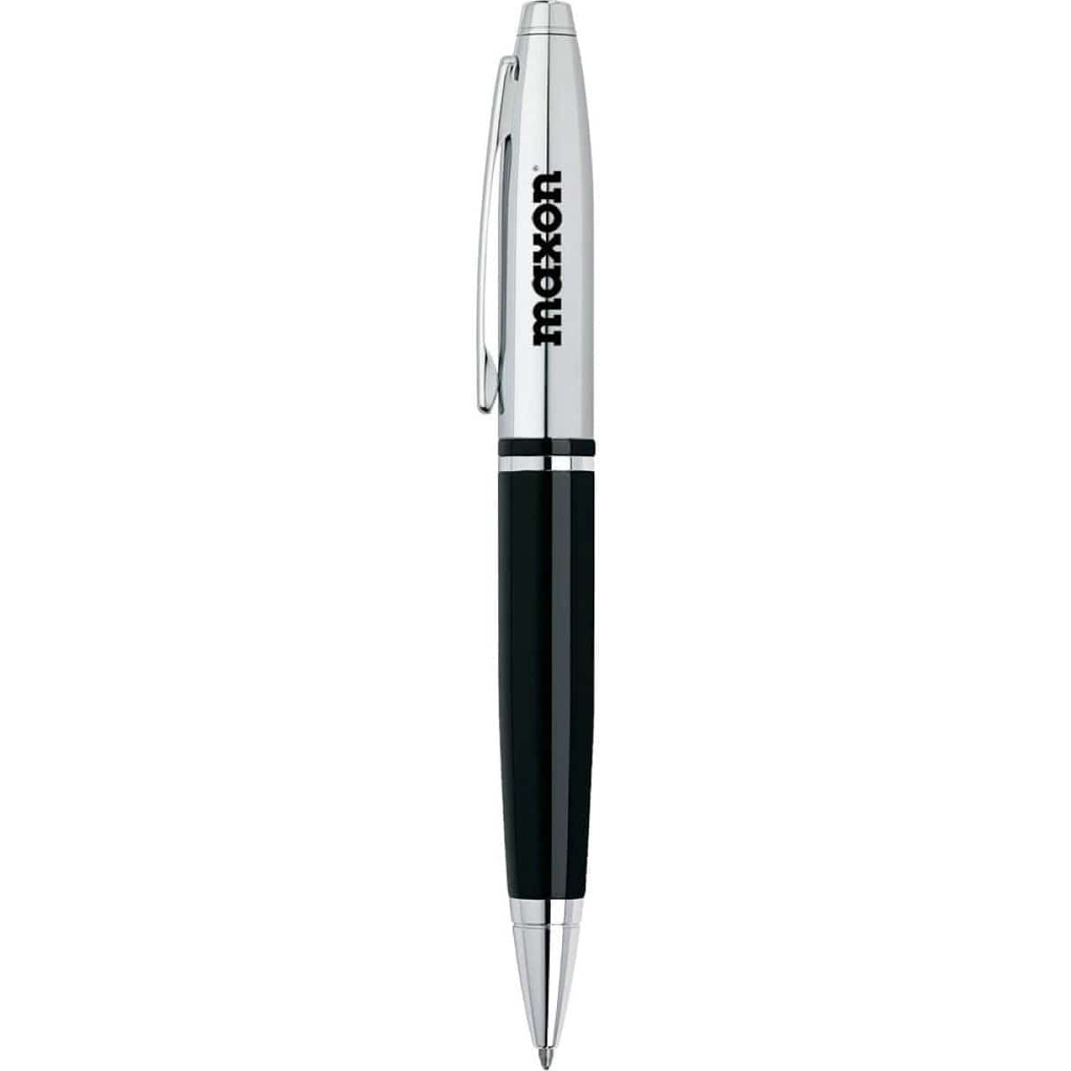 Cross Writing Instruments One Size / Black Cross - Calais Chrome & Black Lacquer Ballpoint Pen