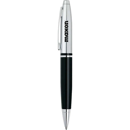 Cross Writing Instruments One Size / Black Cross - Calais Chrome & Black Lacquer Ballpoint Pen