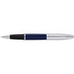 Cross Writing Instruments One Size / Blue Cross - Bailey Chrome & Blue Lacquer Rollerball Pen